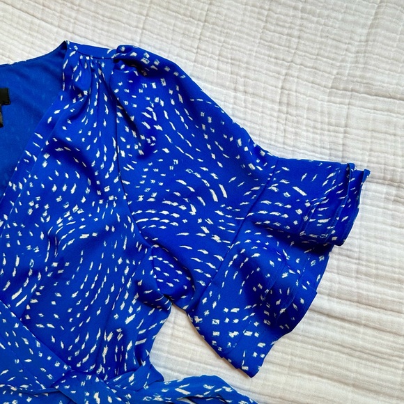 !! SOLD !! Blue and white midi dress DKNY #midi - Picture 3 of 5